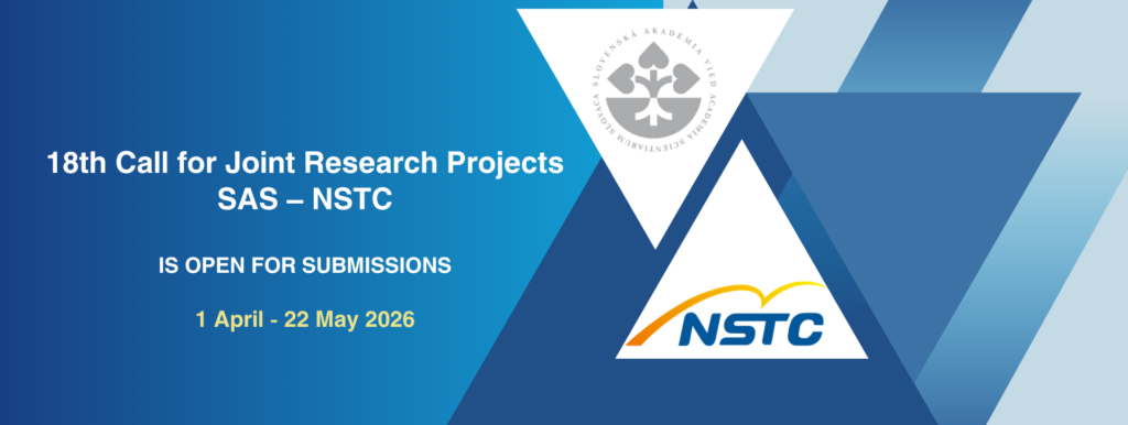 The 18th Call for SAS – NSTC Joint Research Projects is open